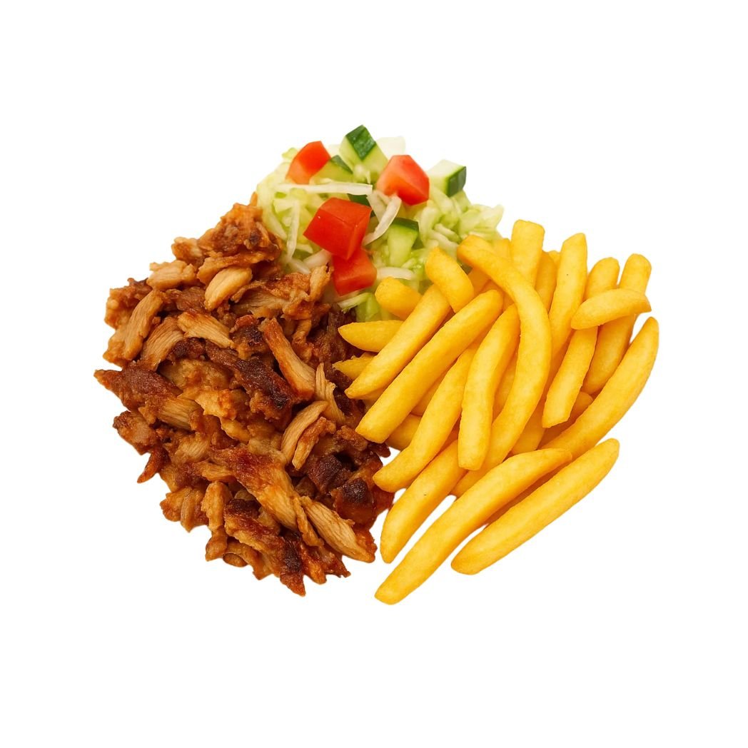 CHICKEN DONER MEAT & CHIPS (1) CHICKEN DONER MEAT & CHIPS